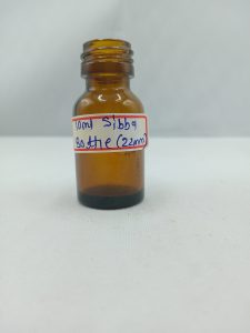 10 ml AMber Glass Sibba BOttle (22mm)