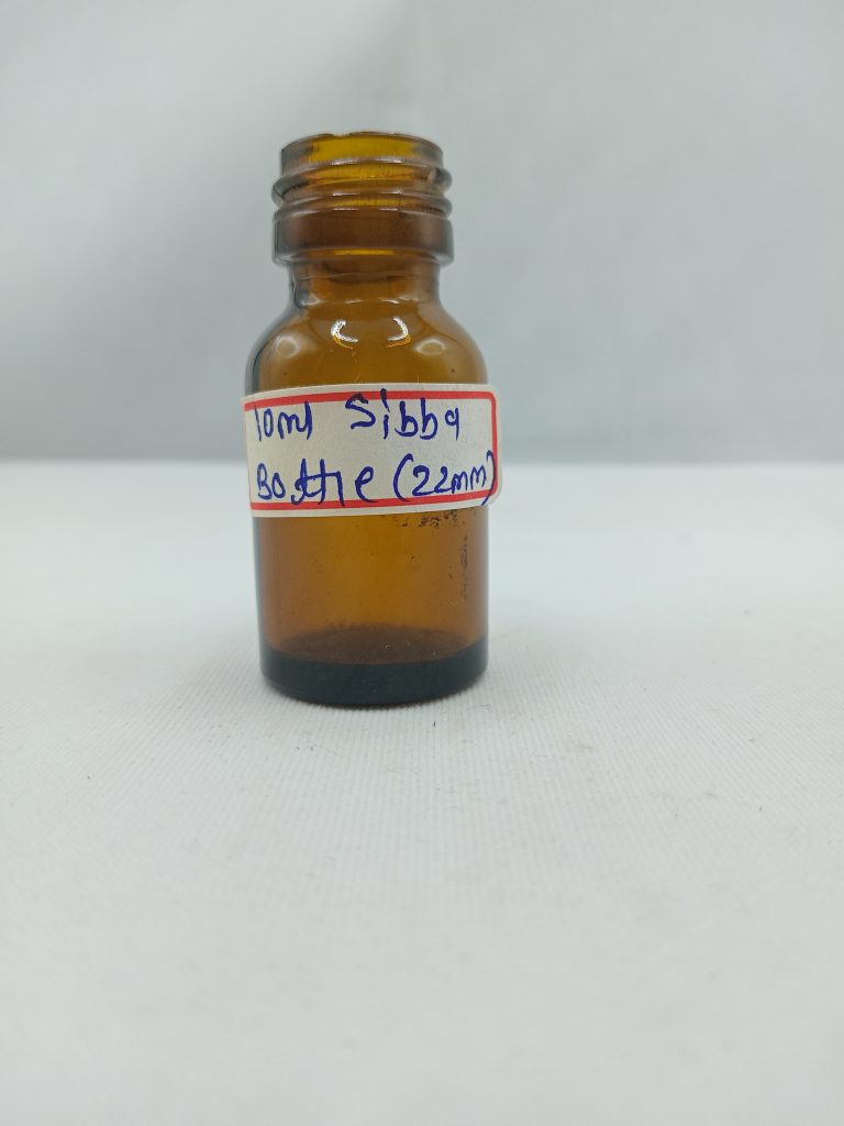 10 ml AMber Glass Sibba BOttle (22mm)
