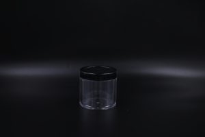 100 gm Acrylic Cream Jar With Black cap