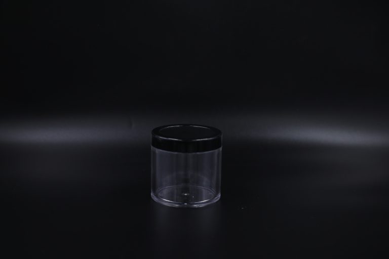 100 gm Acrylic Cream Jar With Black cap