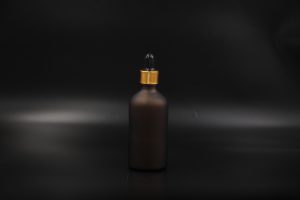 100 ml Amber Frosted Glass Dropper Bottle
