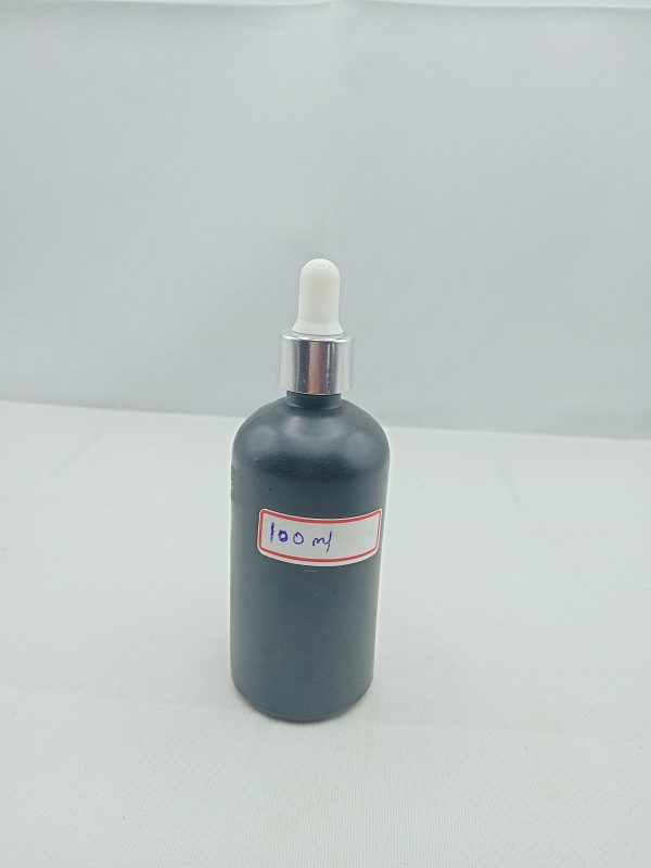 Matt Black Glass Dropper Bottle