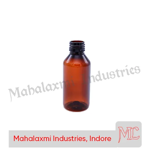 100 ml Round Amber PET Pharma Bottle