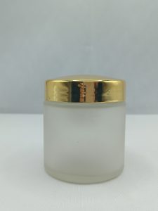 100gm Glass Frosted Cream Jar