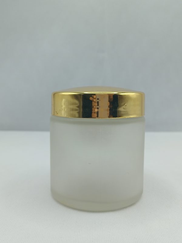Madras Frosted Glass Cream Jar