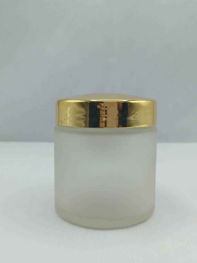 100gm Glass Frosted Cream Jar