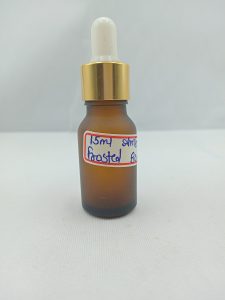 15 ml Amber Frosted Dropper BOttle