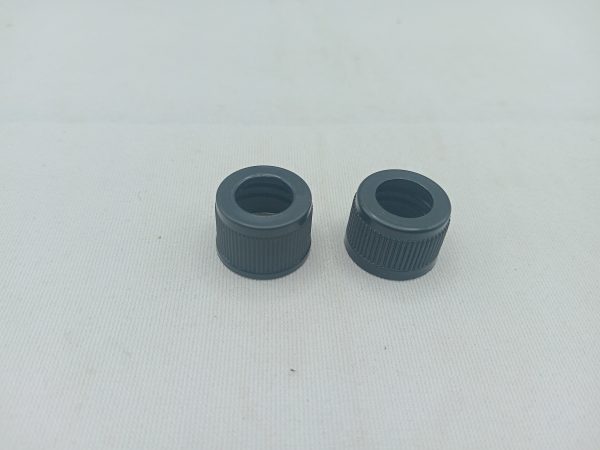 18 mm Black Plastic Cap with Hole