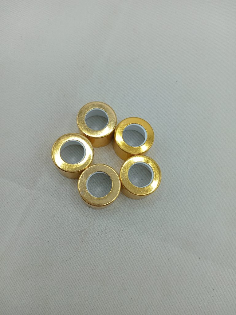 18 mm Golden Cap With Hole