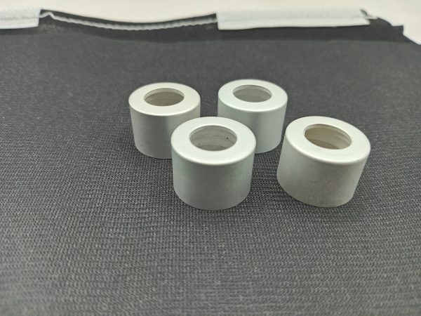 Matt Silver Cap with Hole