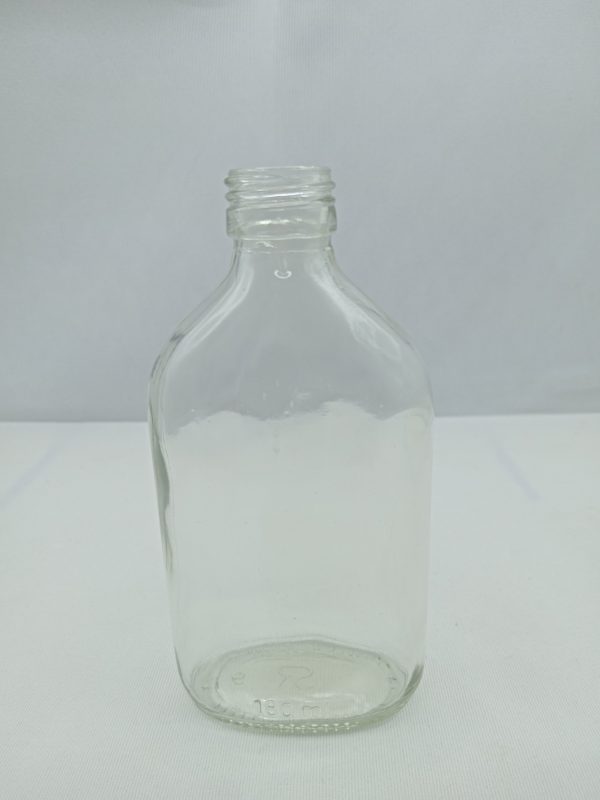 Flat Liquor Glass Bottle - Image 3