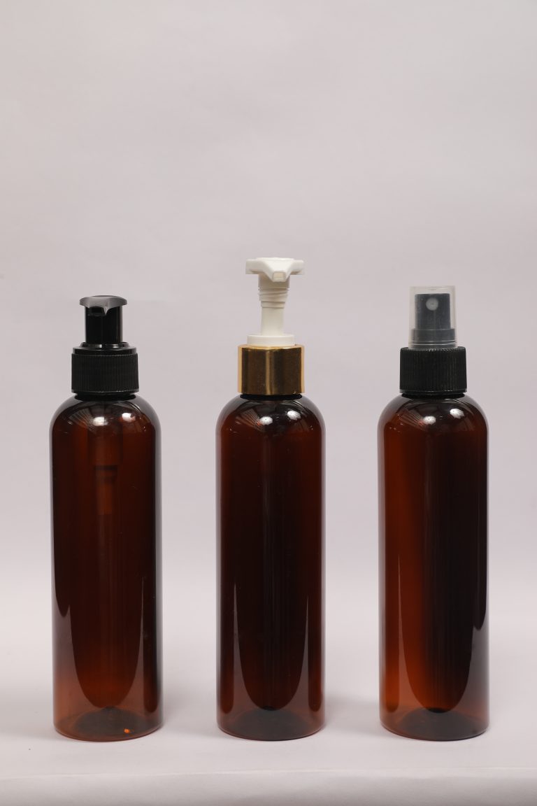 200 ml Amber PET Cosmetic Bottle