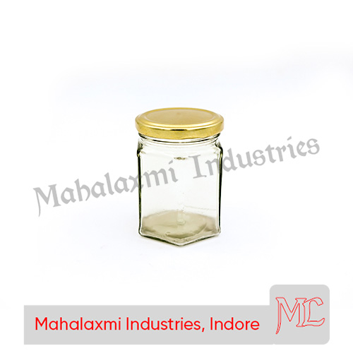 200 ml Hexagonal Glass Jar
