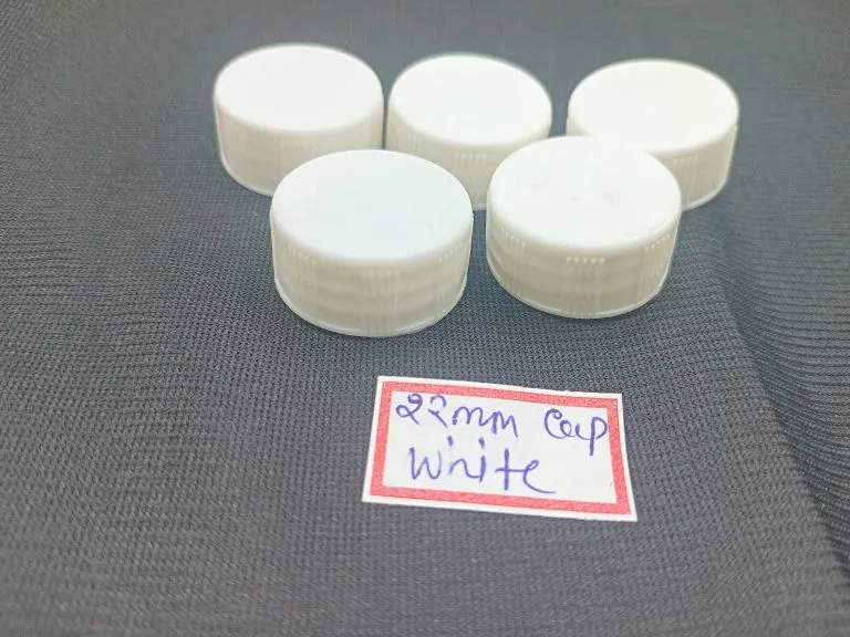 22 mm White Plastic Cap