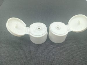 24 mm White Fliptop Cap