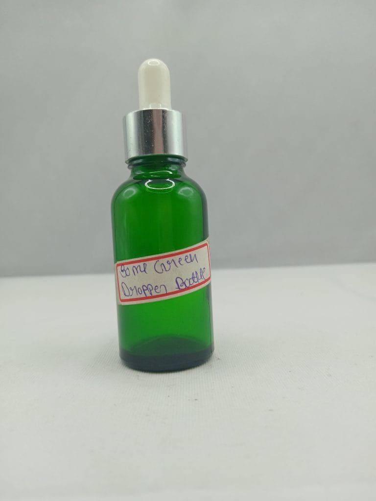 30ml Green Glass Dropper BOttle (18mm)