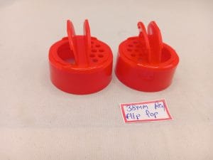 38 mm Red Flip Top Cap