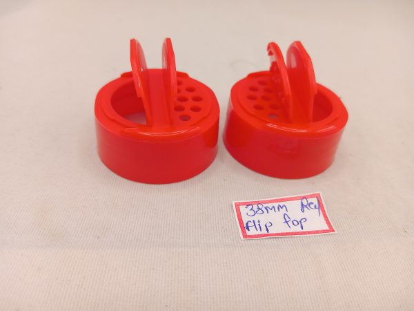 38 mm Red Flip top Cap