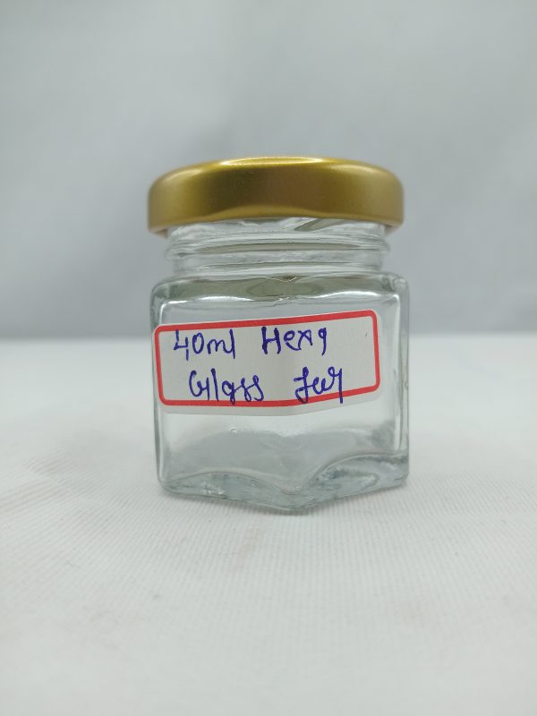 Hexa Glass Jar