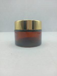 50 gm Amber Glass Cream Jar