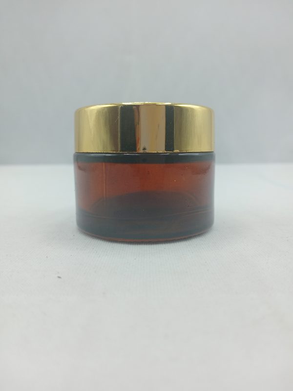 Amber Cream Jar