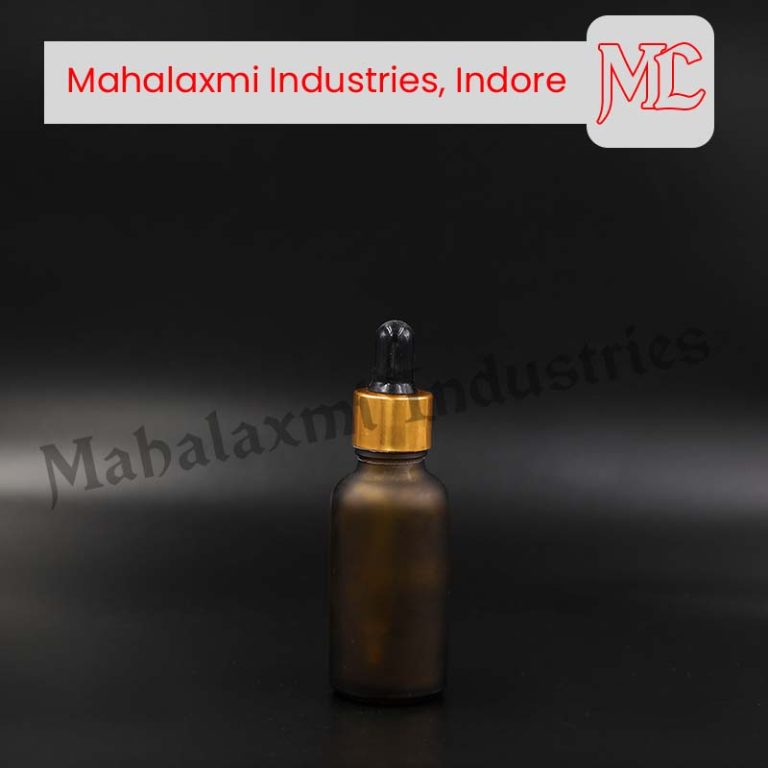 50 ml Amber Frosted Dropper Glass Bottle