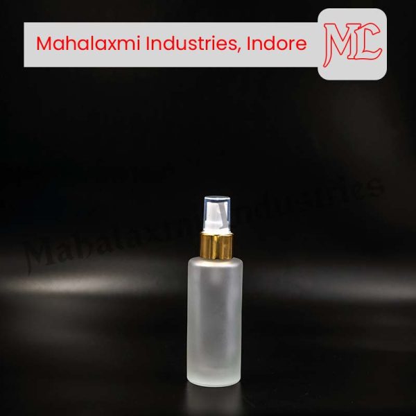 Cylindrical Frosted Dropper Bottle