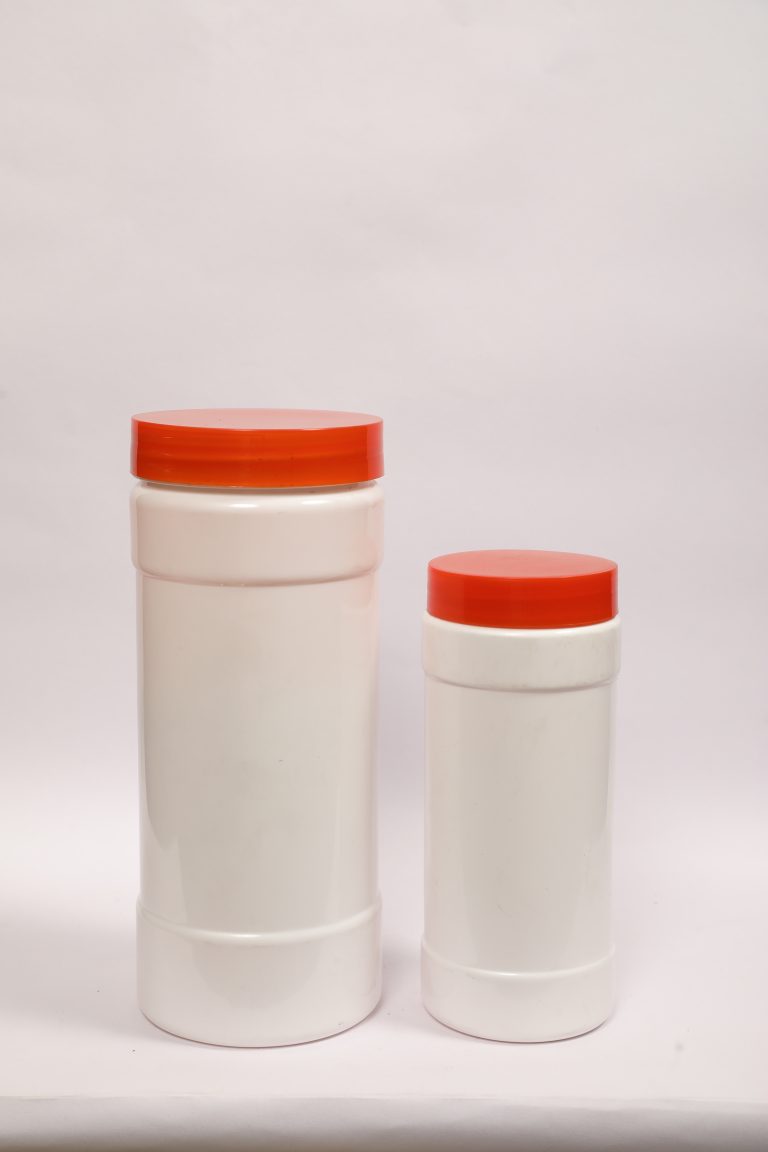 500 g and 200 g Milky PET Spice Jar