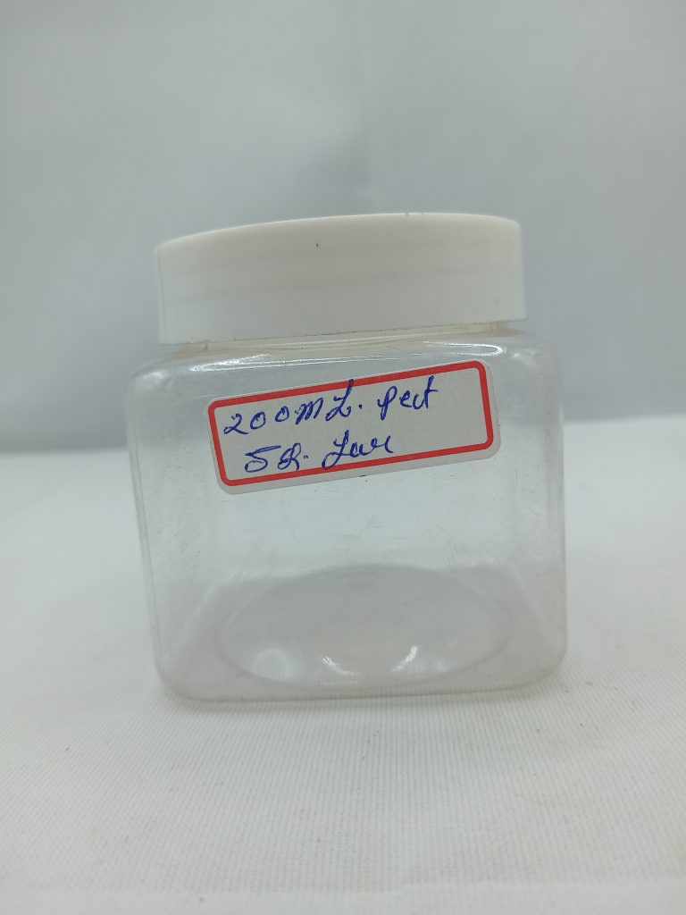 63 mm 200 ml Pet Square Jar