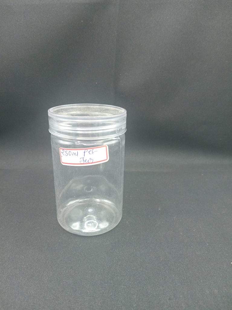 63 mm 250 ml Pet tube Screw Jar With Transpatent Cap