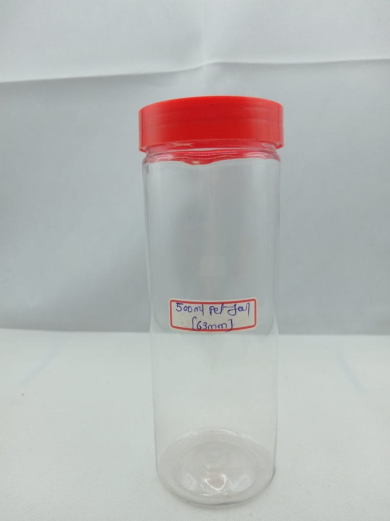 63 mm 500 ml Pet Tube Screw Jar
