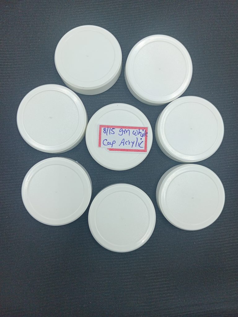 8-15 gm White cap For Acrylic