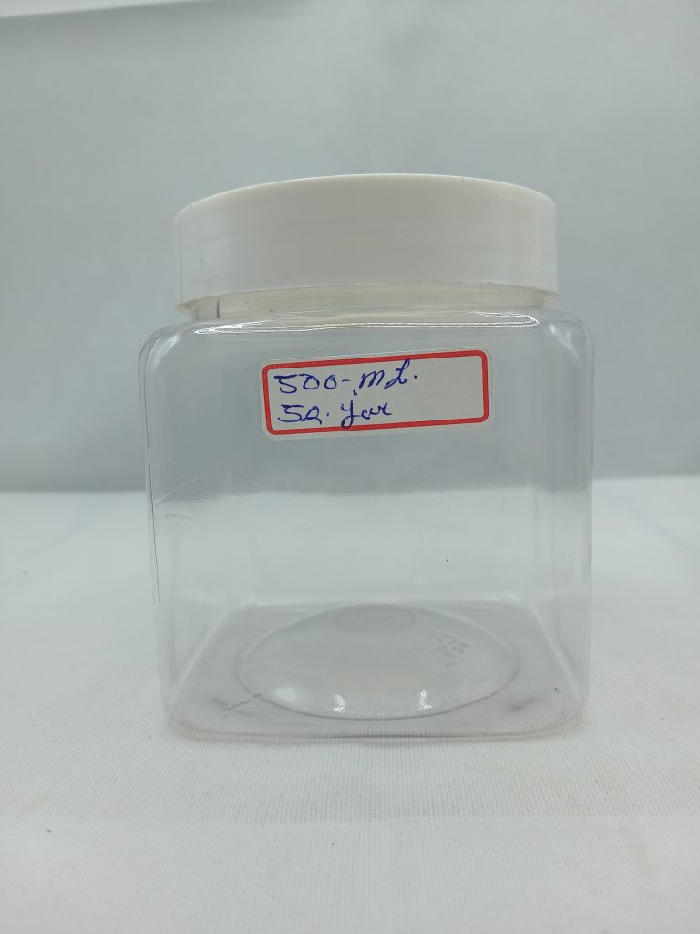 83 mm 500 ml Pet Square Jar