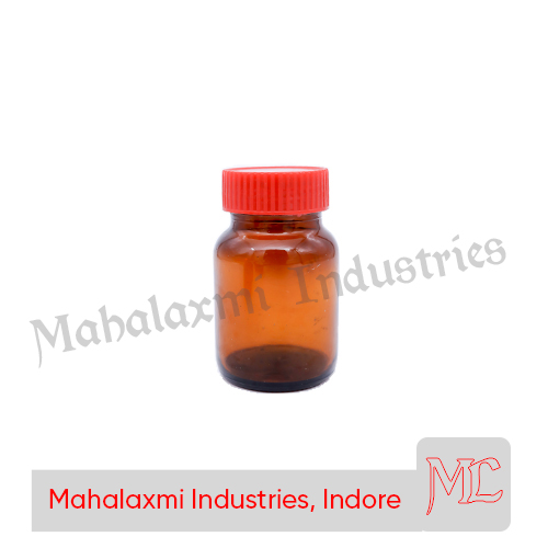 G-8 Amber Capsule Glass Bottle